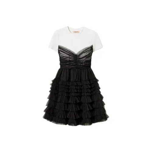 TWINSET Milano Короткий рукав Платье Женское Черное
