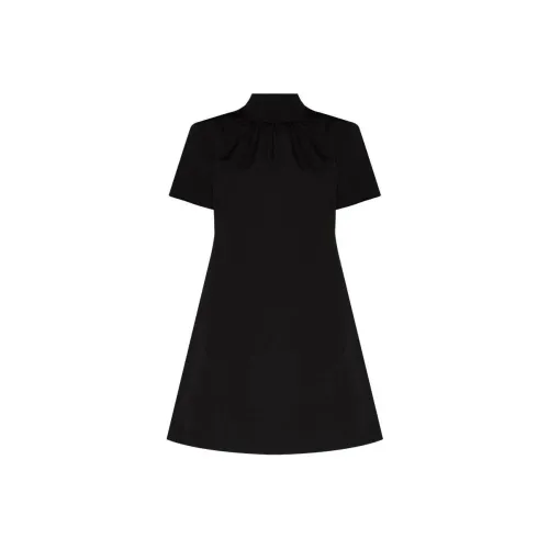 Staud Короткий рукав Платье Женское Черное