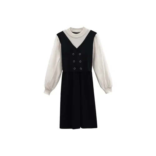 ONNFB Женские Длинные Платья с Рукавами