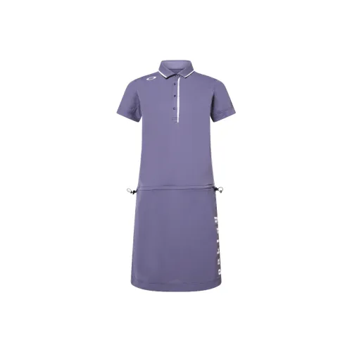 Oakley Короткий рукав Платье Женское Фиолетовое