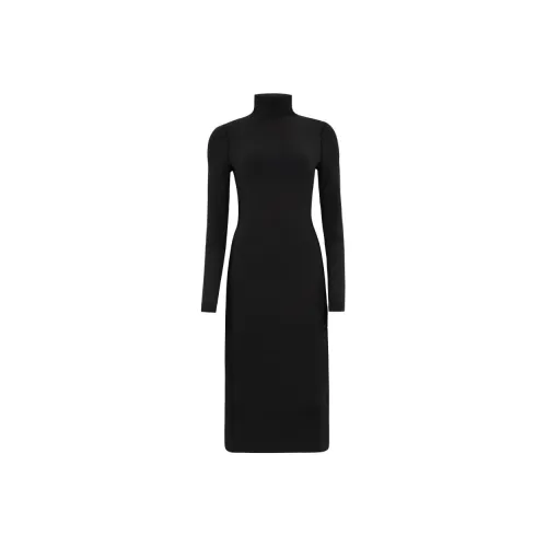 Lululemon Черное/BLK Женские Длинные Платья с Рукавами