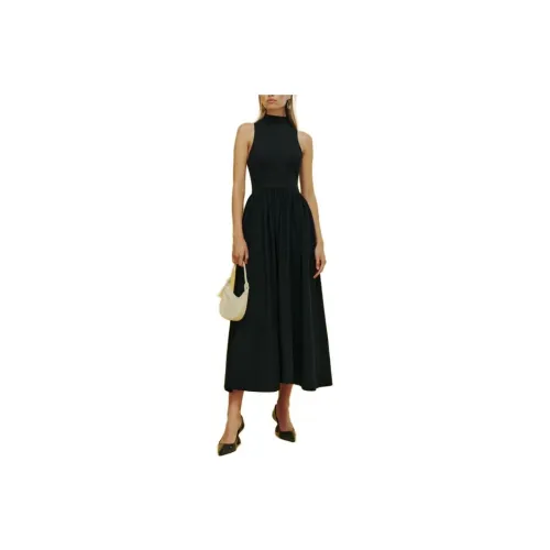 Платье Reformation Sai Без рукавов Женское Черное