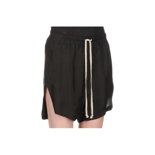 RICK OWENS совместный бренд RO SS24 Lido Boxers в Черный Купро Повседневные шорты Женские Черный
