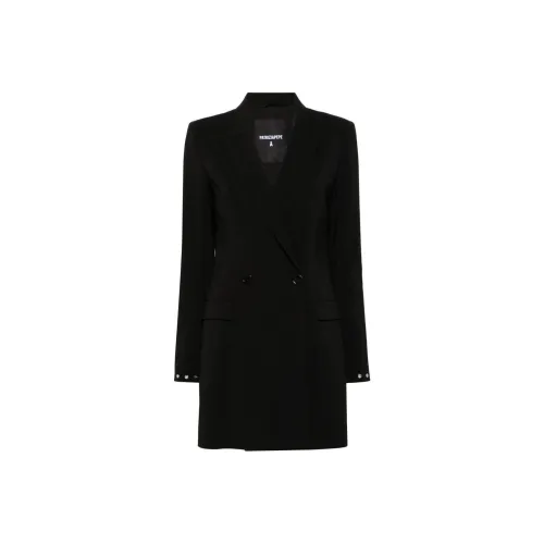 Patrizia Pepe SS24 Длинное платье с длинными рукавами женское черное