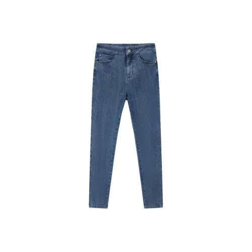 EICHITOO Джинсы Женские Деним Синий