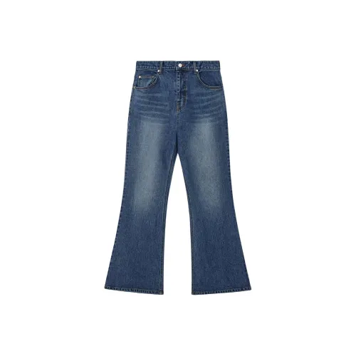 Rest Recreation SS25 Широкий FLARE Джинсы Женские Синий Синий