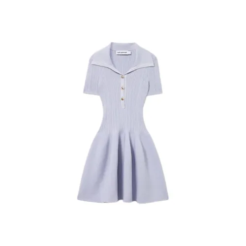 Self Портрет Короткий С рукавами Платье Женское Сиреневый