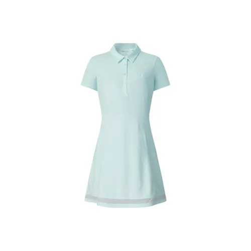 FILA GOLF серия Короткий рукав Платье Женское Свет Полынно-зеленый