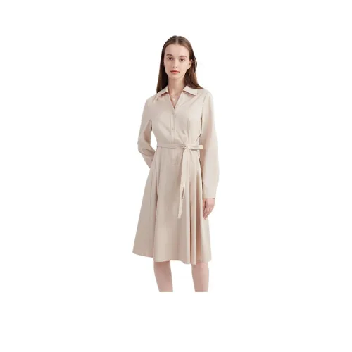 Hush Puppies Длинное платье с длинными рукавами женское