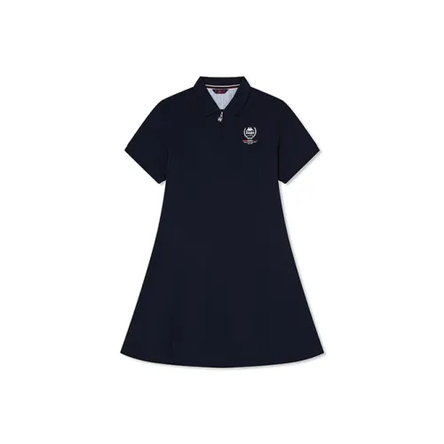 KAPPA Короткий рукав платье женское цвет полночный синий