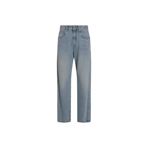 Brunello Cucinelli Серо-голубые Женские Джинсы