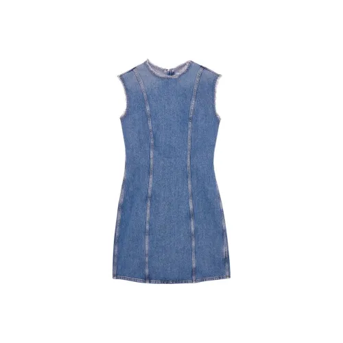 COS Синие Женские Платья без рукавов
