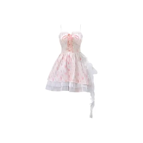 SourceDEEMO Юбка Платье Женское Розовое