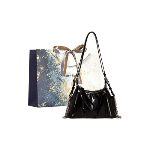 Iman's House ПУ (полиуретан) Сумка через плечо Женская Черный Белый Серебряный Синий