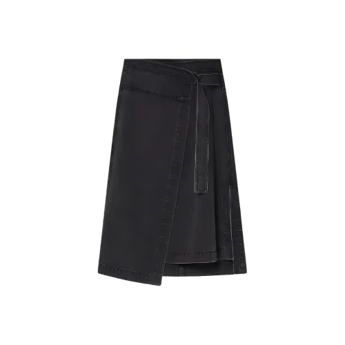 Goodland Denim Длинная Юбка Женская Темно-Серый