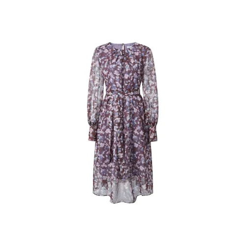 JZ Juzui Цветочный Бургунди Женские