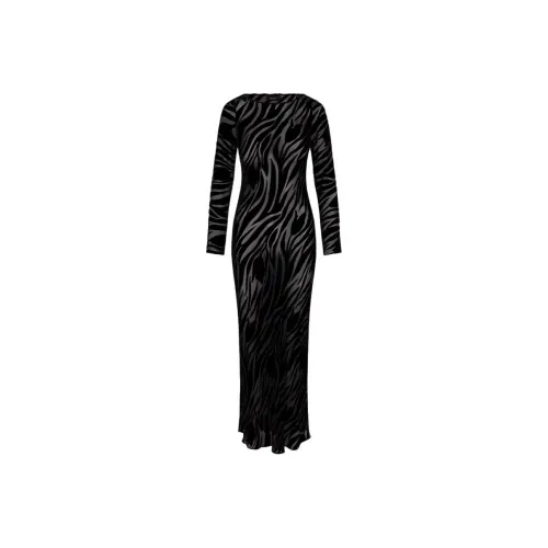 Реализация Par The Michelle Длинное платье с длинными рукавами Женские Тюльпан Devoré Тюльпан FLOATING Shadow