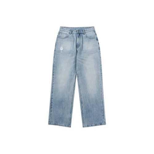 Ctbcaptainbeer Джинсы Унисекс Ледяной Синий