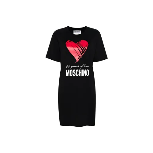 MOSCHINO Короткий рукав Платье Женское Черное