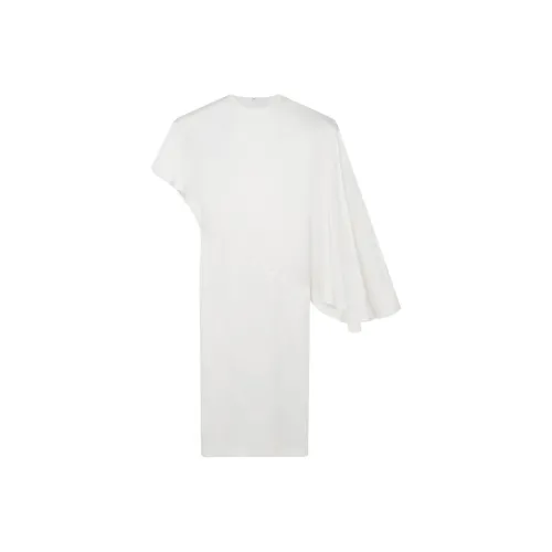 Stella McCartney SS24 Длинное платье с длинными рукавами женское белое