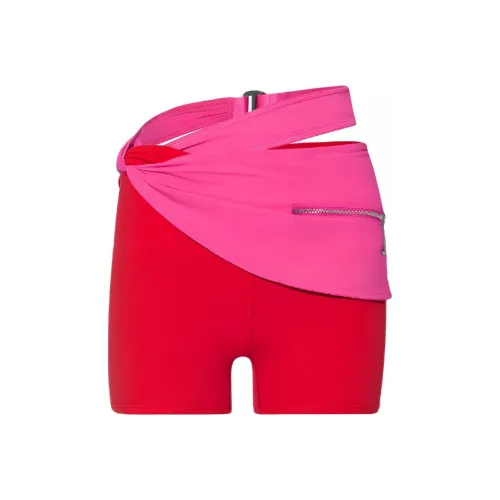 Nike x Jacquemus SS24 Повседневные шорты Азиатская версия Женские Университетский красный