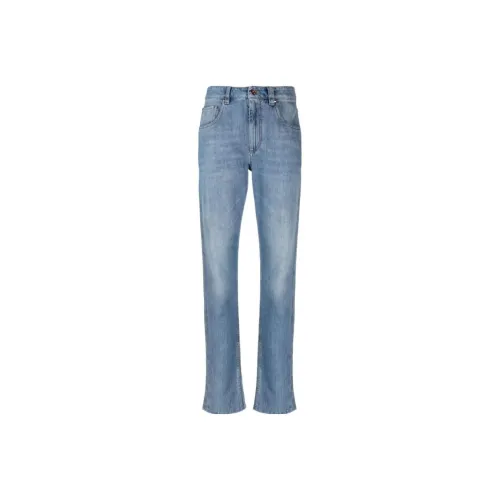 BRUNELLO CUCINELLI Джинсовый синий Женские Джинсы
