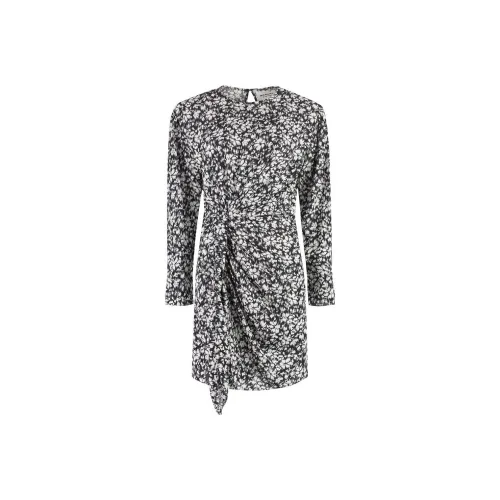 ISABEL MARANT ETOILE Черное Женское Длинное Платье с Рукавами