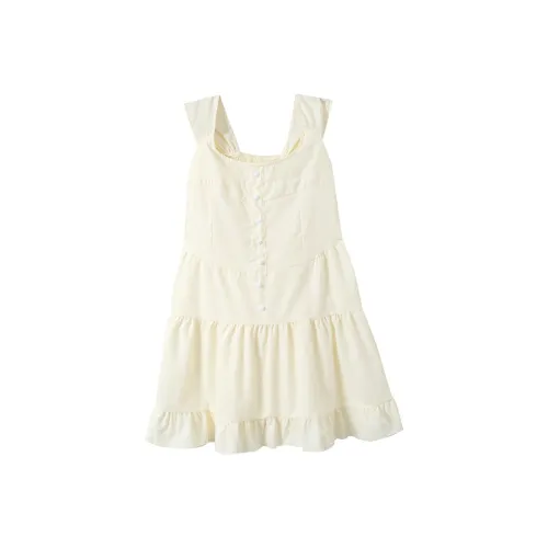 EIDOLON GRAIN Slip Платье Женское Экрю