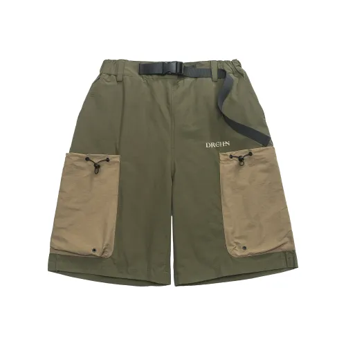 YPUT Повседневные шорты унисекс серо-зеленые