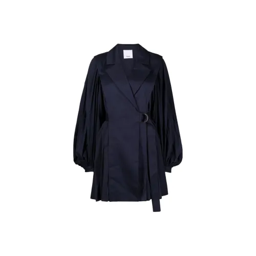 ACLER Полночный синий Женские Длинные Платья с Рукавами