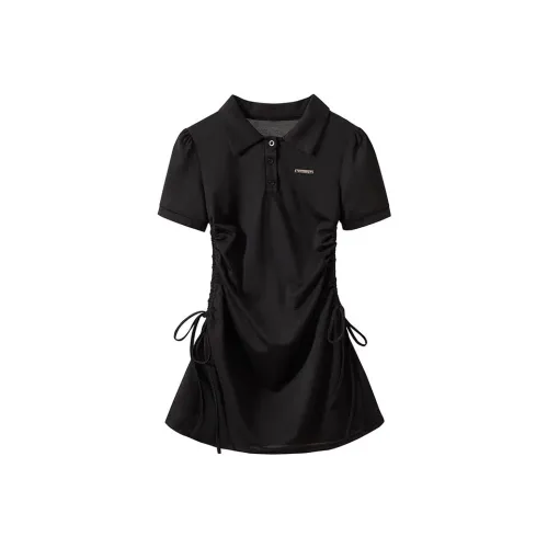 PLAY BUSH Короткий рукав Платье Женское