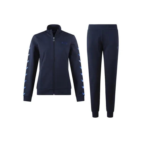 EMPORIO ARMANI EA7 FW22 Комплект Женский Морской Синий