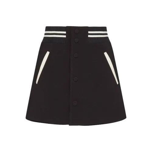 RED VALENTINO Черная Женская Повседневная Короткая Юбка