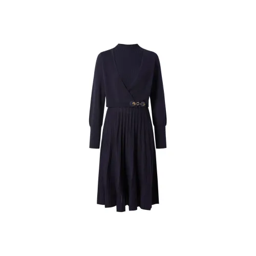 JZ Juzui Длинное платье с длинными рукавами женское