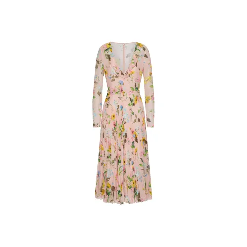 RED VALENTINO SS23 Длинное Платье с Длинными Рукавами Женское