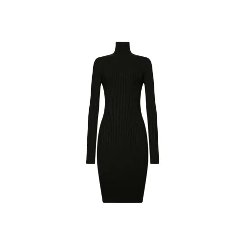 WOLFORD Длинное платье с длинными рукавами женское черное