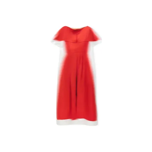 LOEWE Red Женские Длинные Рукава Платья