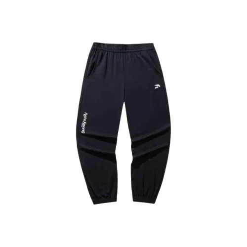Anta Life Collection Черные Женские Вязаные Тренировочные Брюки