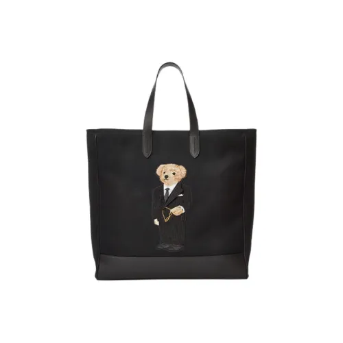 Polo Ralph Lauren Хлопок с коровья кожа Сумка Мужской Черный