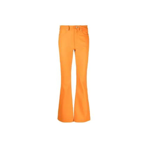 JW Anderson Женские Джинсы Апельсинового Цвета