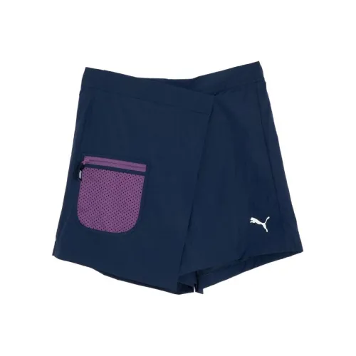 PUMA Морской синий Женские Повседневные шорты