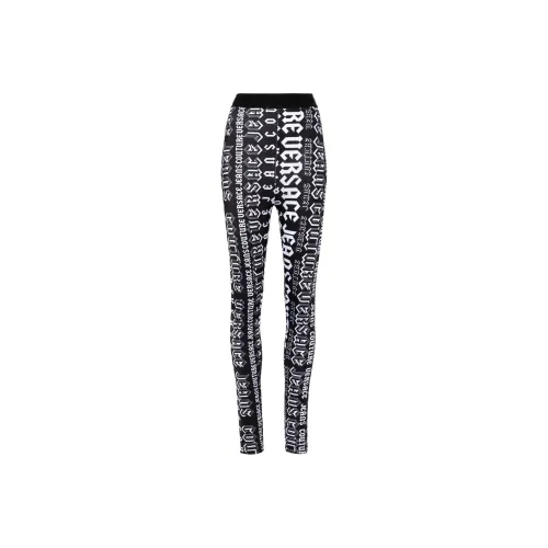 VERSACE JEANS COUTURE FW24 Leggings Женские Черный Белый