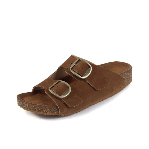 QUICHESHOES Слипоны Женские Коричневый