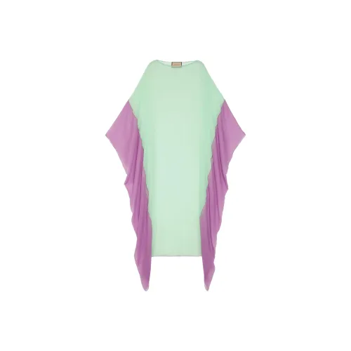 GUCCI SS23 Длинное платье с длинными рукавами женское светло-зеленое