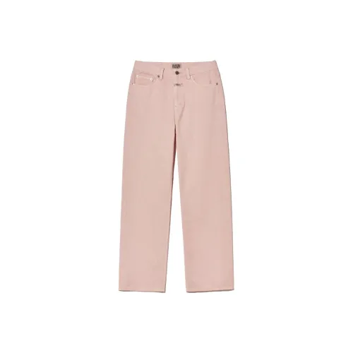 Marithe Francois Girbaud SS25 Джинсы Женские Светло-розовые