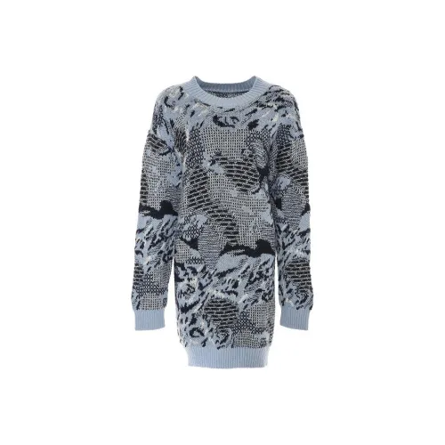 LIANCAN Длинное платье с длинным рукавом женское серое