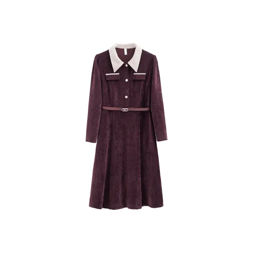 KAIMUSHI Длинное платье с длинными рукавами женское