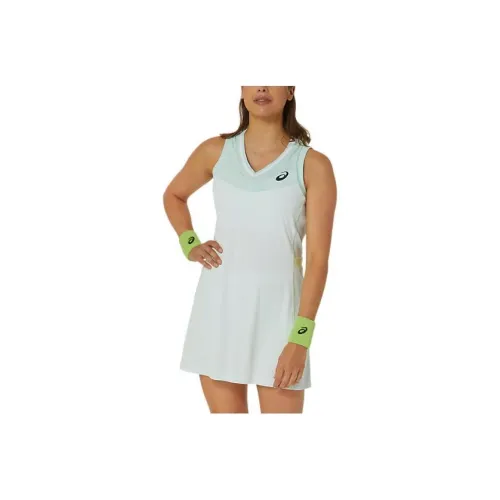 Asics Без рукавов Платье Женское Зеленое