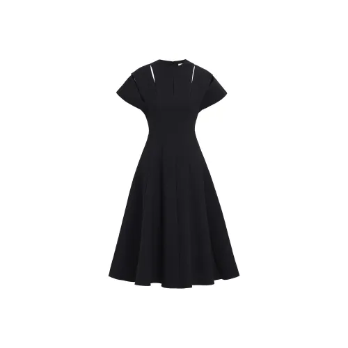 AUI Black Женские Короткие Платья с Рукавами