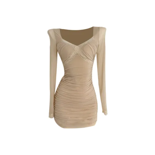 TURN UP Длинное платье с длинными рукавами женское